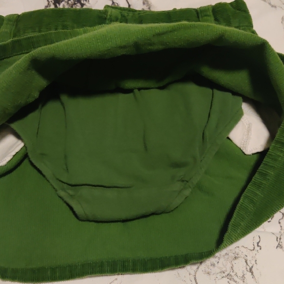 Girl's Green Corduroy Skort - Picture 5 of 5